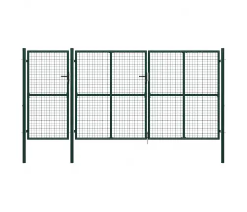 Dārza Vārti, Zaļi, 400X200 Cm, Tērauds Vidaxl