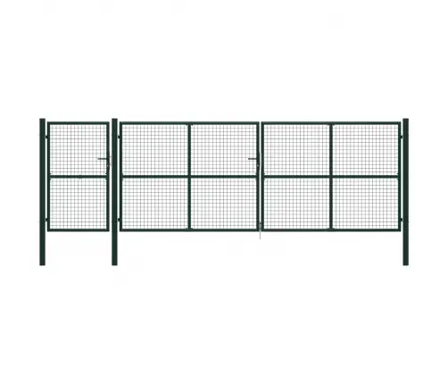 Dārza Vārti, Zaļi, 500X150 Cm, Tērauds Vidaxl