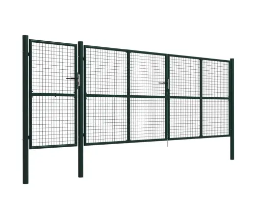 Dārza Vārti, Zaļi, 500X150 Cm, Tērauds Vidaxl