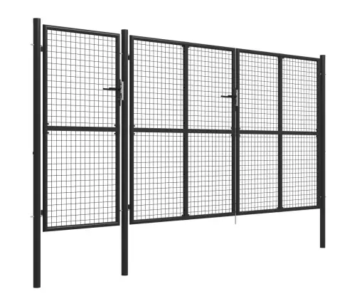 Sodo Vartai, Antracito Spalvos, 400X150cm Plienas