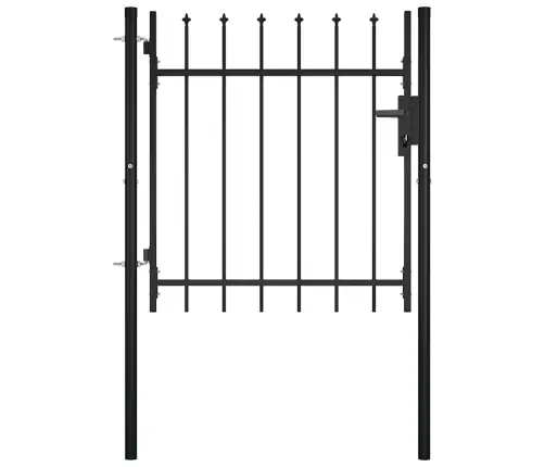 Dārza Vārti Ar Pīķiem Augšpusē, 100X75 Cm Vidaxl