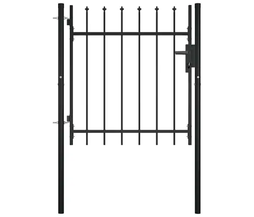 Dārza Vārti Ar Pīķiem Augšpusē, 100X75 Cm Vidaxl