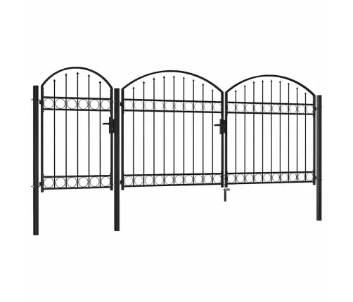 Sodo Tvorelės Vartai Su Arkiniu Viršumi 200 X 400 Cm Plienas