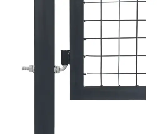 Dārza Vārti Ar Stabiem, 350X120 Cm, Tērauds, Antracītpelēks Vidaxl