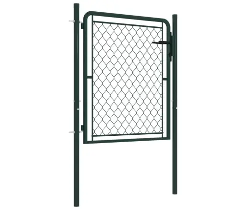 Dārza Vārti, Zaļi, 100X100 Cm, Tērauds Vidaxl