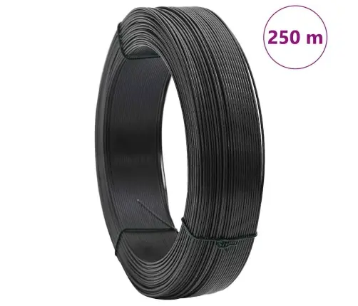 Žoga Sasaistes Stieple, 250 M, 0,9/1,4 Mm, Pelēks Tērauds Vidaxl