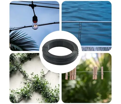 Võrkaia Traat 250 M 2,3/3,8 Mm, Terasest, Antratsiithall