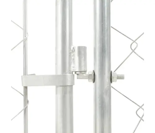 Suņu Voljērs Ar Jumtu, 100X100X125 Cm Vidaxl