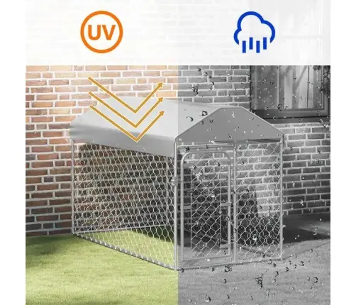 Katusega Koeraaed, 200 X 100 X 125 Cm