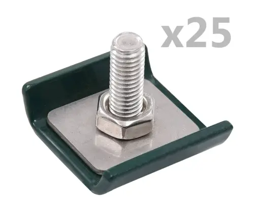 Režģa Savienotāji, 25 Komplekti, Zaļi Vidaxl