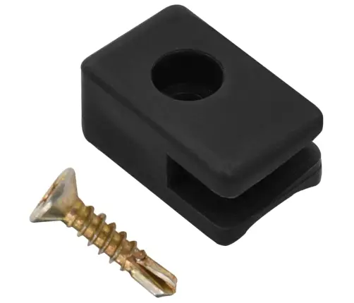 Dārza Žoga Stieples Turētāji Ar Skrūvēm, 100 Komplekti, Pelēki Vidaxl