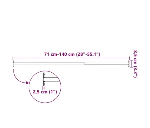 Loga Drošības Reste, Regulējama, 710-1200 Mm Vidaxl