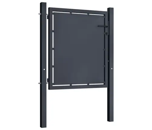 Dārza Vārti, 100X100 Cm, Tērauds, Antracītpelēki Vidaxl