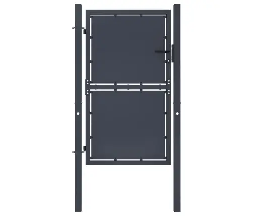 Sodo Vartai, Plieniniai, 100X125 cm Antracito Spalvos