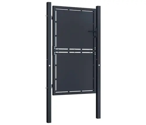 Dārza Vārti, 100X175 Cm, Tērauds, Antracītpelēki Vidaxl