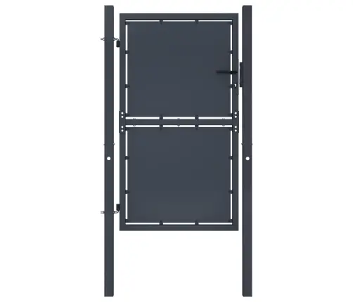 Dārza Vārti, 100X200 Cm, Tērauds, Antracītpelēki Vidaxl
