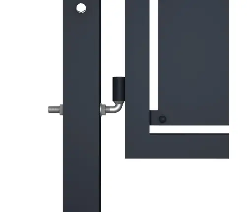 Dārza Vārti, 300X125 Cm, Tērauds, Antracītpelēki Vidaxl