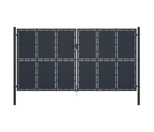 Aiavärav, Terasest, 400 X 200 cm Antratsiithall