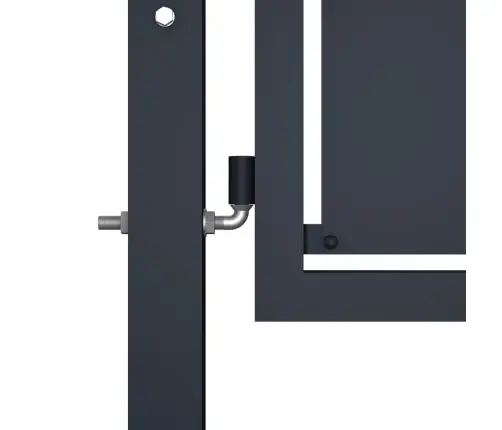 Dārza Vārti, 350X150 Cm, Tērauds, Antracītpelēki Vidaxl