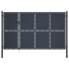 Dārza Vārti, Tērauds, 350X175 Cm, Antracīta Krāsā Vidaxl
