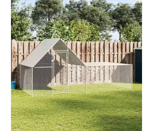 Vistu Būris, 4X2X2 M, Cinkots Tērauds Vidaxl