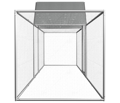 Vistu Būris, 5X1X1,5 M, Cinkots Tērauds Vidaxl