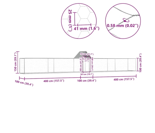 Voljeras Viščiukams, 9X1X1,5M, Galvanizuotas Plienas