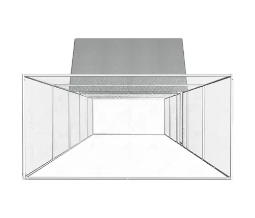 Vistu Būris, 10X2X2 M, Cinkots Tērauds Vidaxl