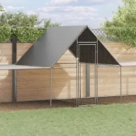 Vistu Būris, 10X2X2 M, Cinkots Tērauds Vidaxl Vistu Būris, 10X2X2 M, Cinkots Tērauds Vidaxl