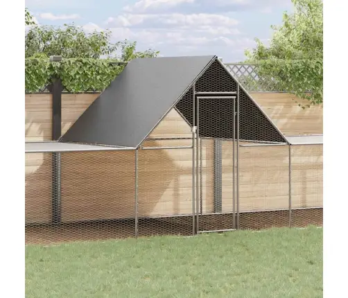 Vistu Būris, 10X2X2 M, Cinkots Tērauds Vidaxl