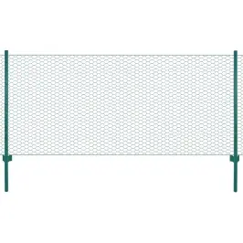 Traadist Võrkaed Aiapostidega, Teras, 25 X 1 M, Roheline