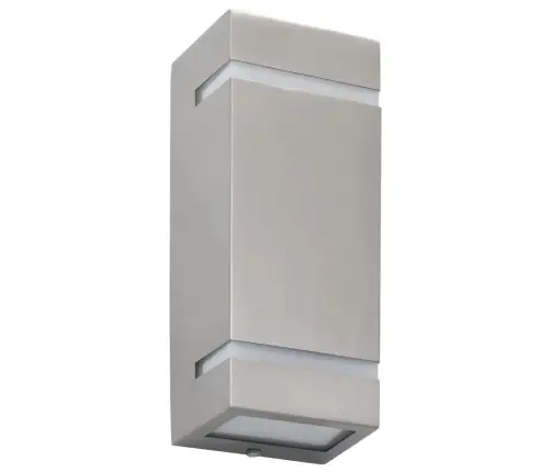 Āra Sienas Lampas, 2 Gab., 35 W, Sudraba, Taisnstūra Forma Vidaxl