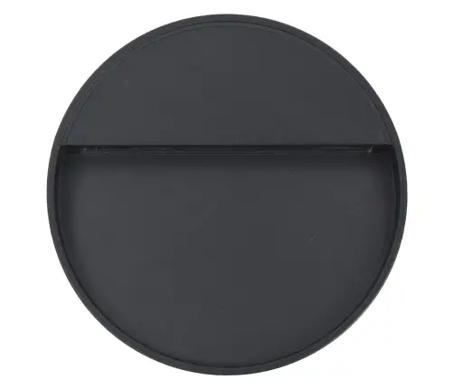 Led-Seinavalgustid Õue 2 Tk, 3 W Mustad, Ümmargused