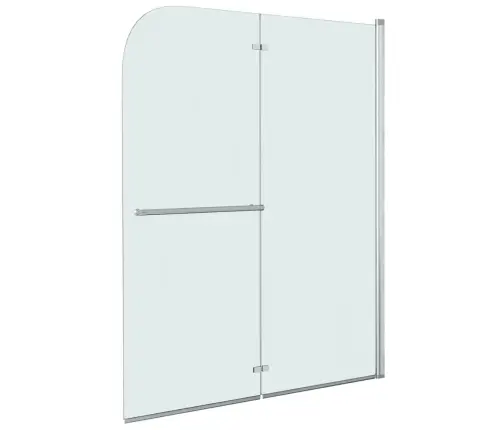 Salokāmas Dušas Durvis, 120X140 Cm, 2 Paneļi, Esg Vidaxl