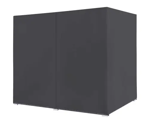 Dārza Atpūtas Gulta Ar Aizkariem, Pelēka Pe Rotangpalma Vidaxl