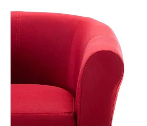 Atpūtas Krēsls, Vīnsarkans Audums Vidaxl