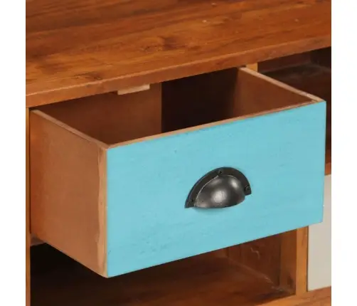 Tv Skapītis Ar 3 Atvilktnēm, 110X35X50 Cm, Akācijas Masīvkoks Vidaxl