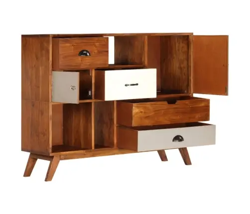 Šoninė Spintelė, 115X35X86cm Akacijos Medienos Masyvas