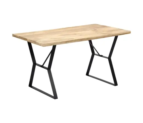 Virtuves Galds, 140X80X76 Cm, Mango Masīvkoks Vidaxl