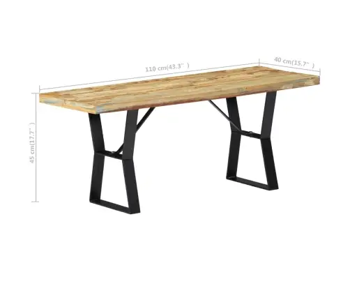 Pink 110 Cm Taaskasutatud Puidust