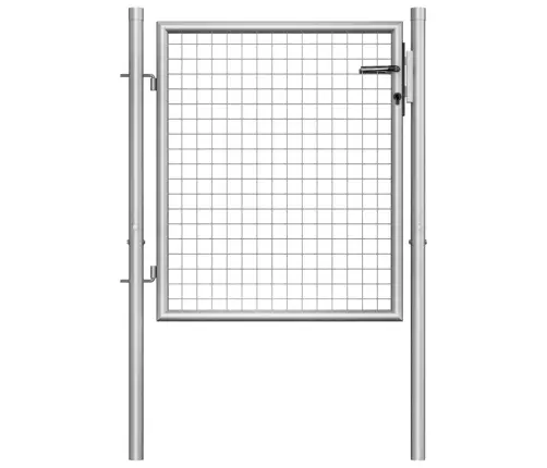 Sodo Vartai, Cinkuotas Plienas, 100X75 cm Sidabriniai
