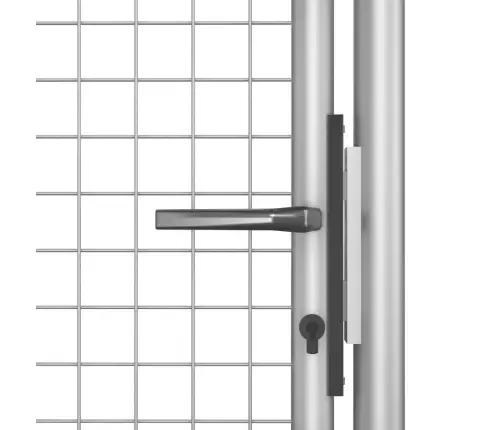 Dārza Vārti, Cinkots Tērauds, 105X125 Cm, Sudraba Krāsā Vidaxl