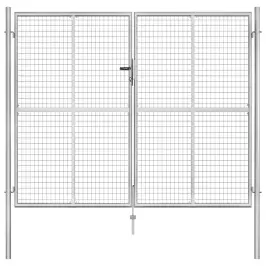 Aiavärav, Tsingitud Teras, 300 X 200 cm Hõbedane