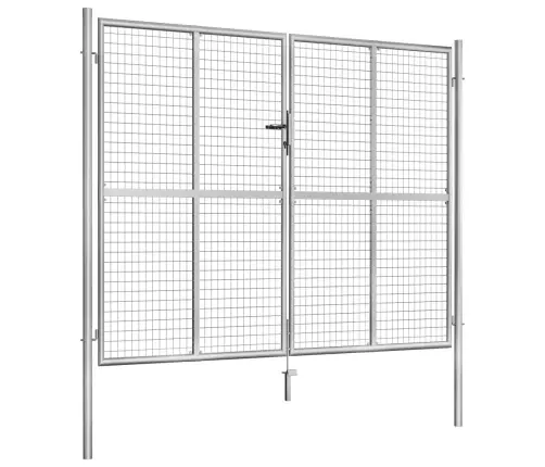 Aiavärav, Tsingitud Teras, 300 X 200 cm Hõbedane