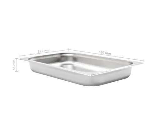 Toiduplaadid 4 Tk, Gn 1/1 65 Mm, Roostevaba Teras