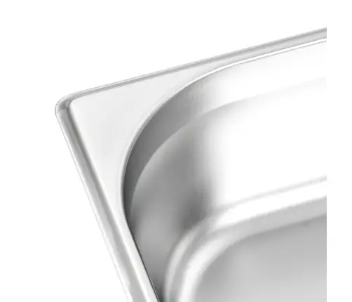 Gastronorm Trauki, 8 Gab., Gn 1/3, 100 Mm, Nerūsējošs Tērauds Vidaxl