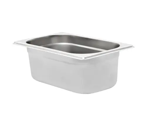Gastronorm Trauki, 8 Gab., Gn 1/4, 100 Mm, Nerūsējošs Tērauds Vidaxl