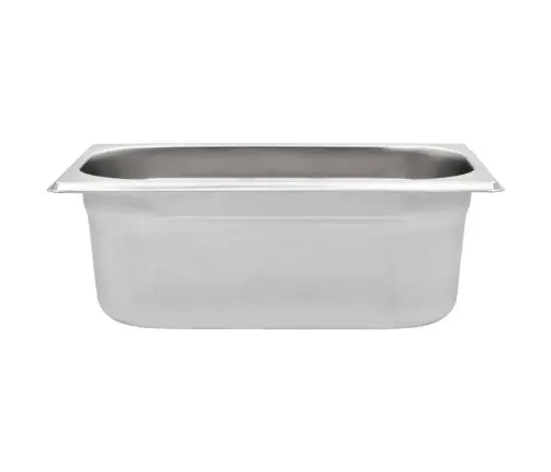 Gastronorm Trauki, 8 Gab., Gn 1/4, 100 Mm, Nerūsējošs Tērauds Vidaxl