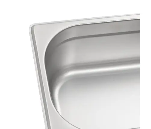 Gastronorm Trauki, 8 Gab., Gn 1/4, 100 Mm, Nerūsējošs Tērauds Vidaxl