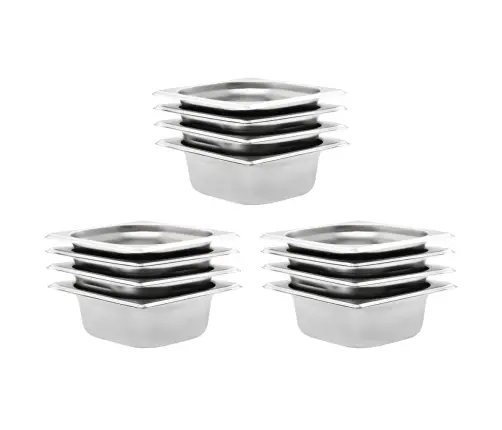 Gastronorm Indai, 12 Vnt., Nerūdijantis Plienas